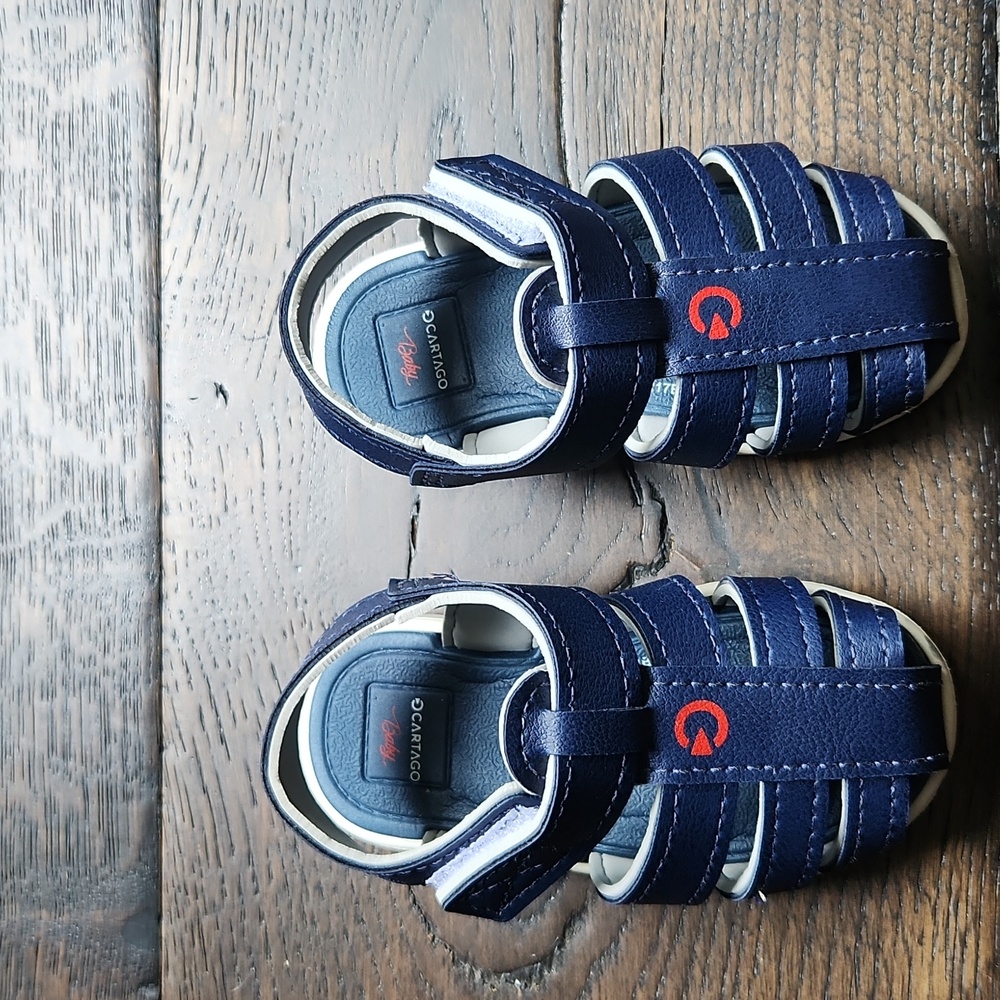 Cartago Fisherman Baby Toddler Boy Sandals, Navy Blue, Size:6